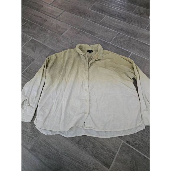 Women's Jason Wu Button Down Hombre Long Sleeve‎ Shirt Size XL - Picture 1 of 7